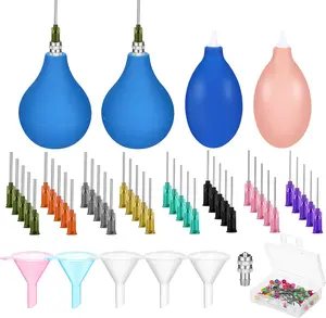 1 Set Pottery Tools Supplies Ceramic Precision Applicator, Precision Tips Applicator for Ceramic Bottles Glaze 3 Ounce Clay Tools Set, Slip Trailing Pottery Glaze Squeeze Bottle