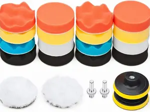 Car Foam Drill Polishing Pad Kit 22 PCS, 3 Inch Buffing Pads