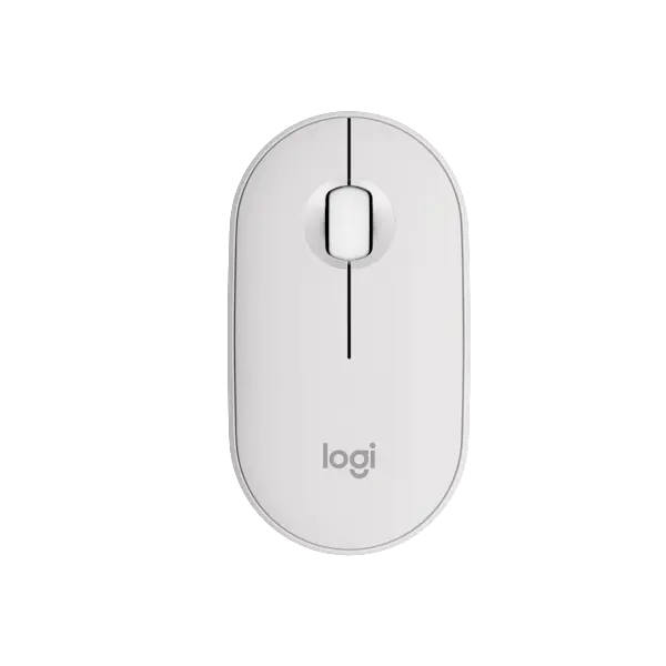 Logitech Pebble Mouse 2 M350s Slim Bluetooth Wireless Mouse, Portable, Lightweight, Customizable Button, Quiet Clicks, Easy-Switch for Windows, macOS, iPadOS, Android, Chrome OS