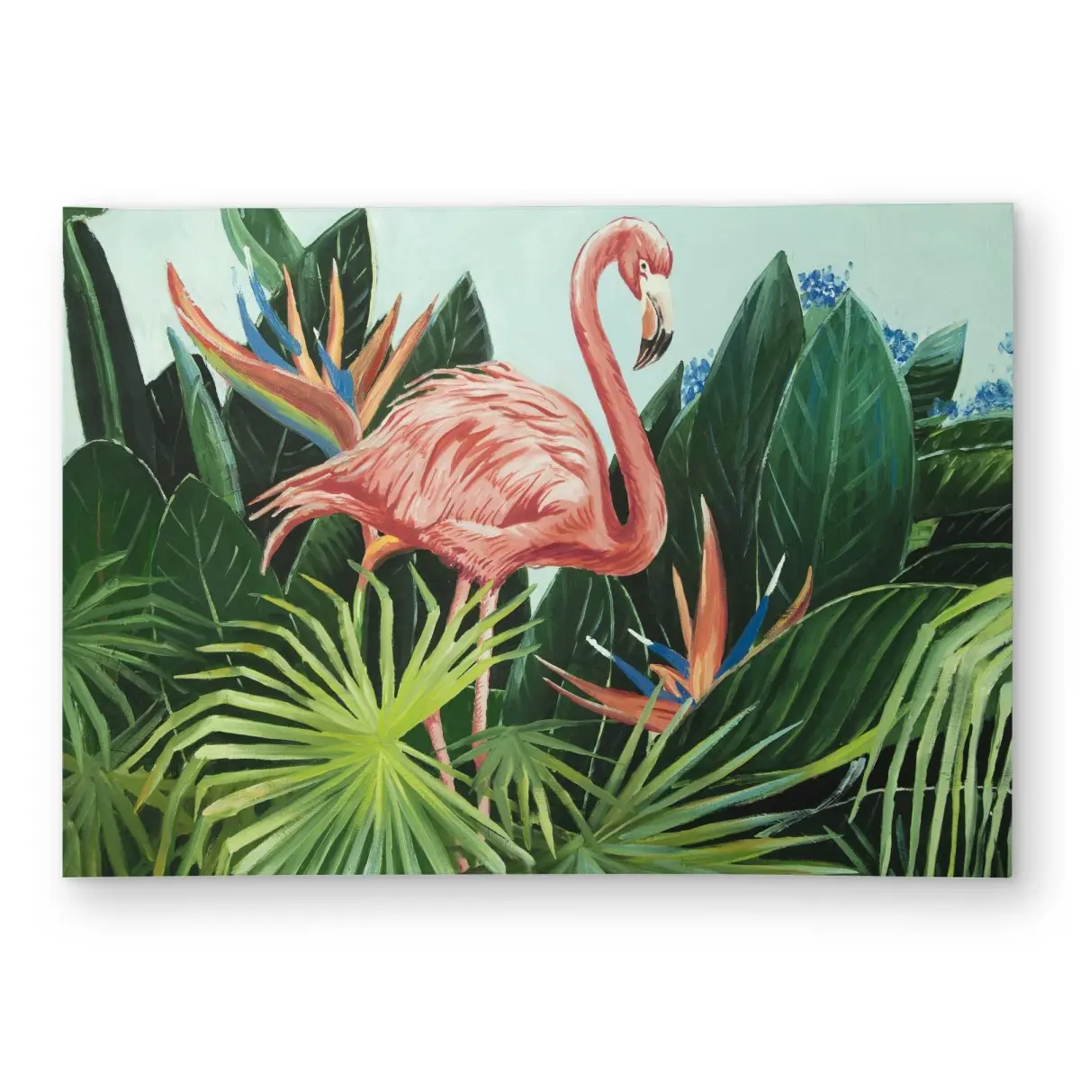 212 MAIN C1ROAR57APAH1V 5x7 ft. Rectangle Polyester Outdoor Area Rug - Tropical Flamingos, Botanical Decor Accent Rug for Patio, Garden