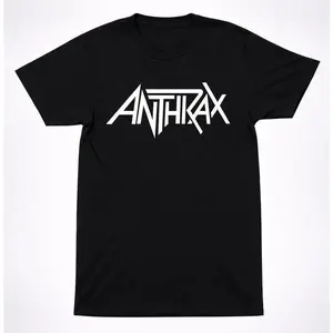 Anthrax Logo Shirt: Thrash Metal Band Tee, Black Graphic