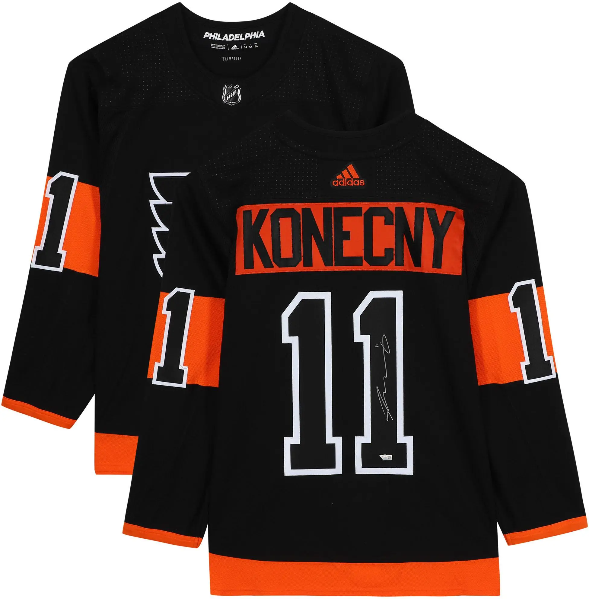 Travis Konecny Philadelphia Flyers Autographed Black Adidas Authentic Jersey - Fanatics Authentic Certified
