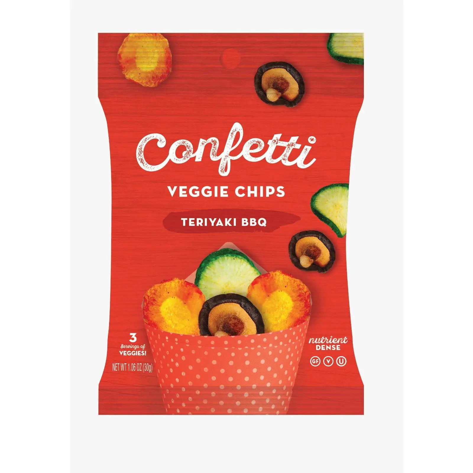 36-Mini Vegetable Chips, Teriyaki BBQ