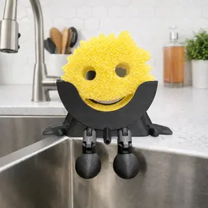 Scrub Caddy, scrubdaddy holder, 3d printed kitchen sponge drain peeing funny sink accessory