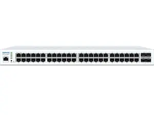 Sophos CS110-48FP Ethernet Switch 48 Ports - Manageable - Gigabit Ethernet, 10 Gigabit Ethernet - 10/100/1000Base-T, 10GBase-X - 2 Layer Supported - 740 W PoE Budget - with 1-year Support