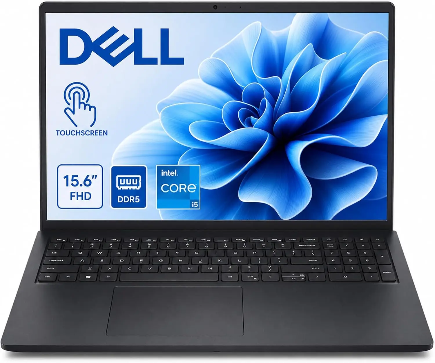 Dell 15 Touchscreen Laptop - Up to 32GB DDR5 4400 MT/s Up to 2 TB Intel Core I5-1334U | LDC15250 for Business, FHD 220 nits IPS Display, Windows 11 Pro, Windows Copilot