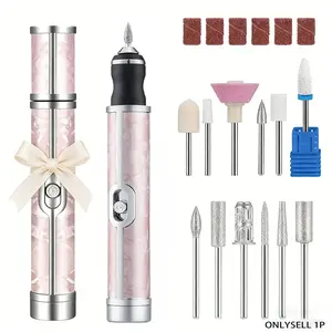 Ice Pattem Rechargeable Nall Pollsher, Home Manicure Drlll Tool Set, Professlonal Beauty Girt for Women & Girts