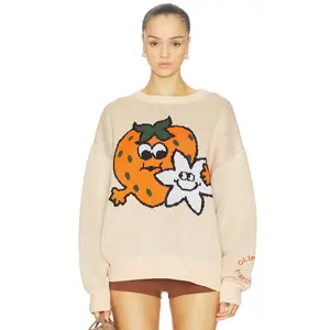 Stay Cool x OLIPOP Strawberry Vanilla Sweater in Peach Unisex