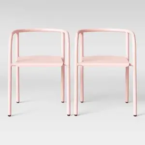 Set of 2 Metal Activity Chairs Pink - Pillowfort