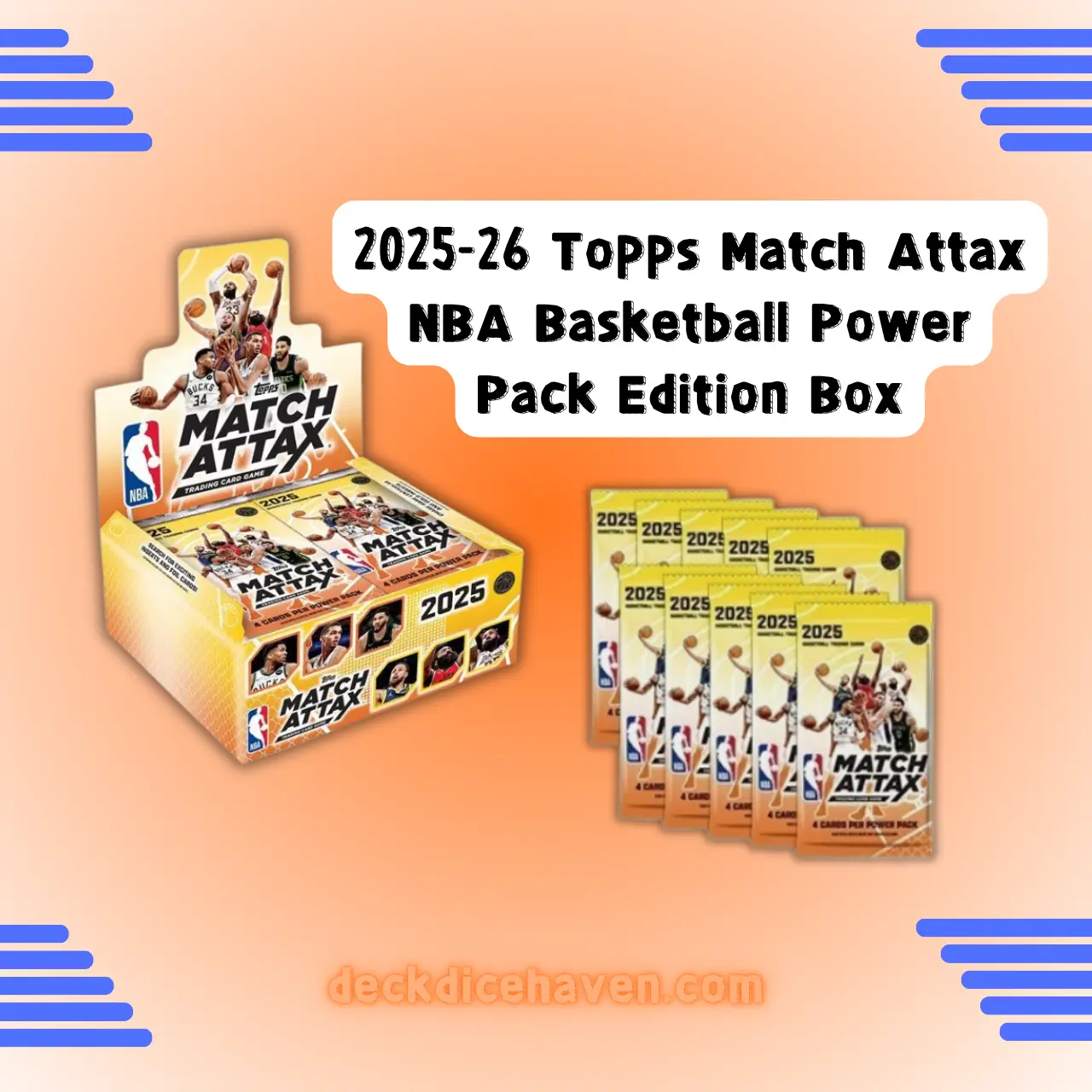 2025-26 Topps Match Attax NBA Power Pack 1 Box Cooper Flagg RC Rookie Kayou