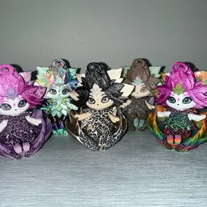 Flexi Forest Fairy Figurine (3d printed)