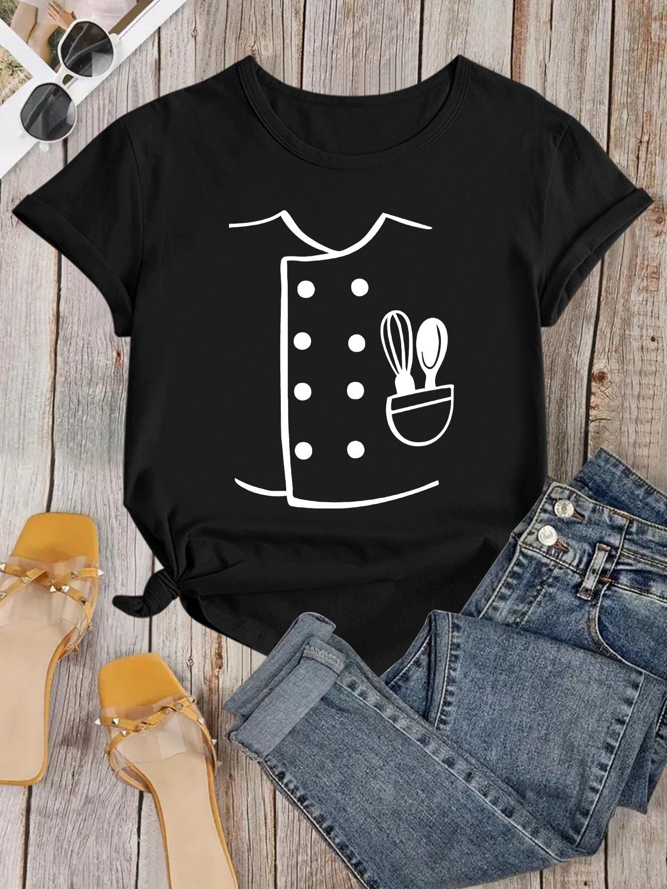 Chef Graphic T-Shirt, Cooking Tee, Chef Team Shirt, Gifts for Chefs, Kitchen Chef T-Shirt
