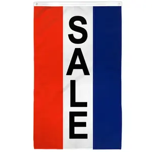 Polyester Vertical Sale Flag - 3x5ft Dye Sublimation Print Banner with Bold Colors for Home, Festive Party Backdrops