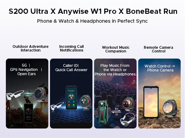 Anywise W1 Pro Waterproof Sport Smartwatch, 1.43" AMOLED Touchscreen Display, 170+ Sports & Workout Modes, Dual-Band GPS Tracking, 5ATM Waterproof Smartwatch