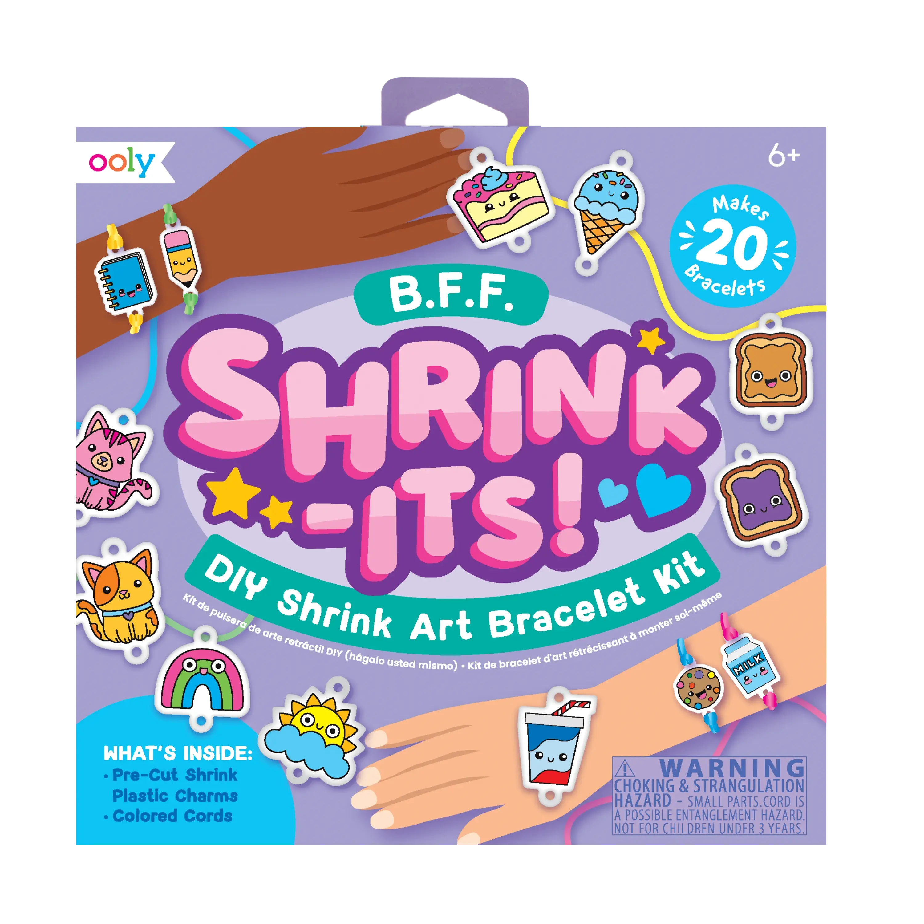 Shrink-its! DIY Shrink Art Bracelet Kit - BFF - 20 Bracelets