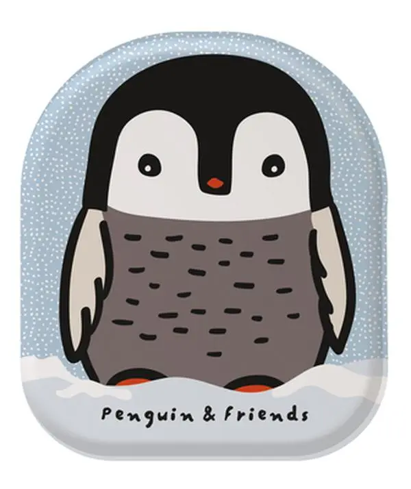 Penguin & Friends Black and White Tactile Novelty Book for 0-3 Years Infants, 0.25 lbs, 7.5" H x 7.3" L x 1.3" W, Lightweight Waterproof Quick-Drying, Durable Wipe-Clean Pages, Bath Time Color-Changing, Promotes Sensory Development, by Surya Sajnani