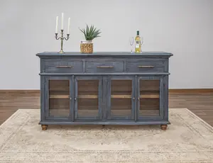 Flora Rustic Modern Solid Wood sideboard console