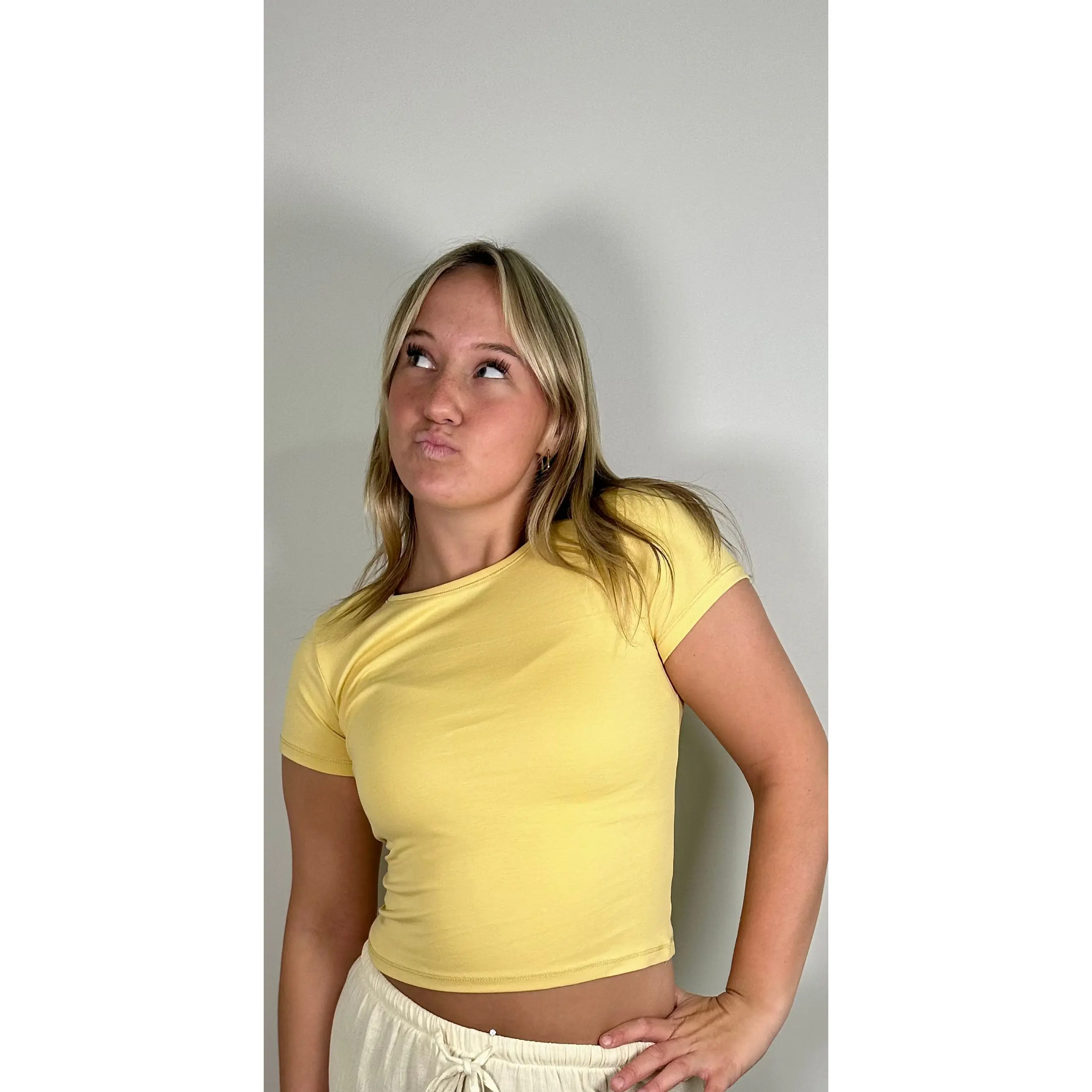 Butter Yellow Babydoll Tee