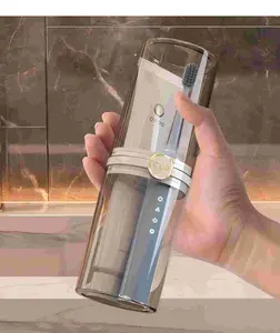 HXP Household Travel Mug Toothbrush Cup Couple Portable Toothbrush Storage Wash Cup Set