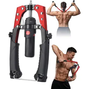 Twister Arm Exerciser,  Hydraulic Power Chest Expander with AB Rollers, 22-440LBS Adjustable Resistance  Gym Equipment,   Trainer for Arm, Chest & Core Workout