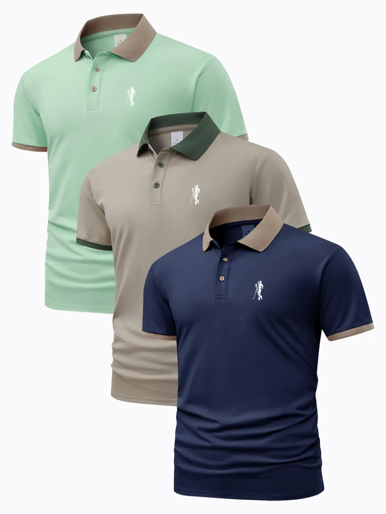 Green + Khaki + Blue