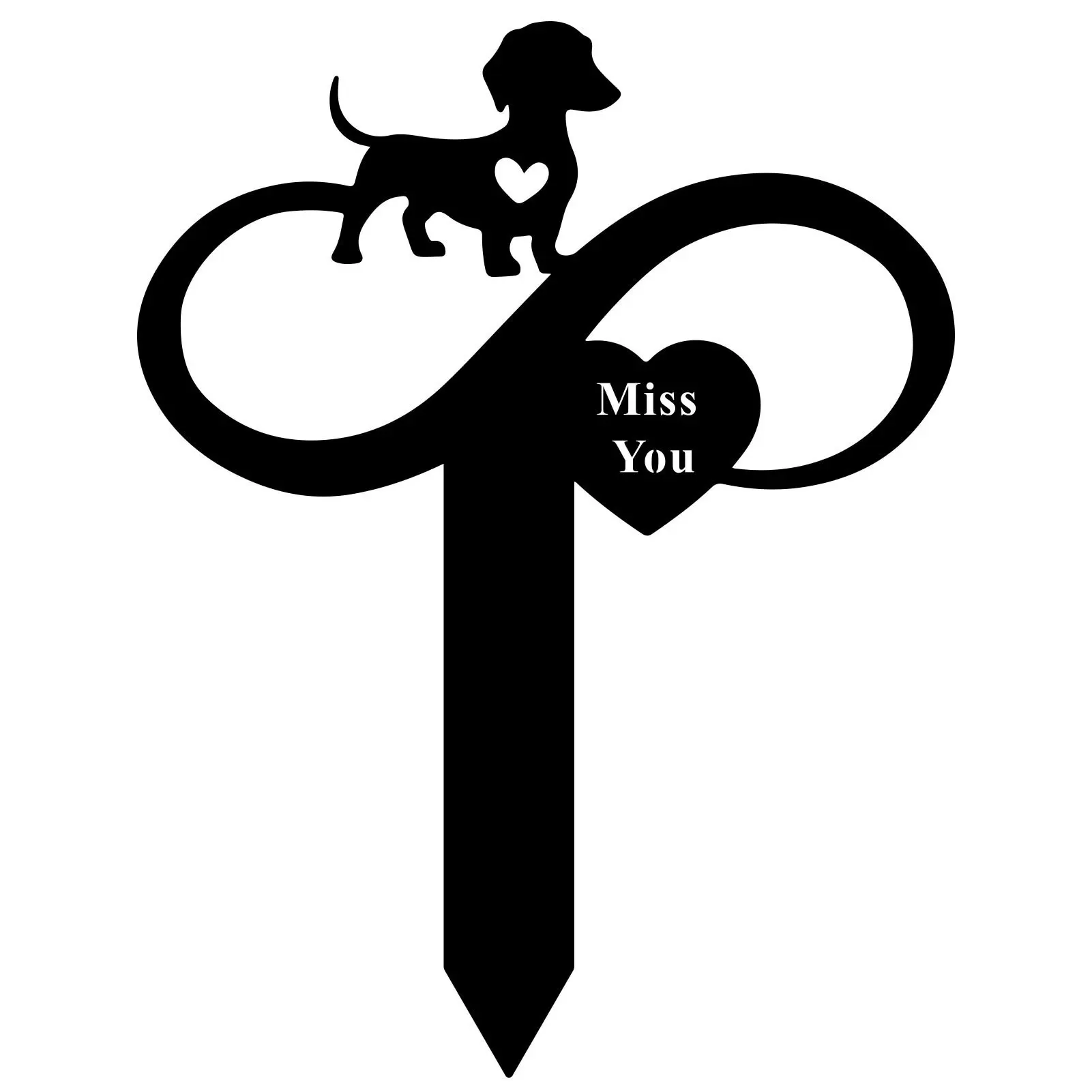 Custom Pet Memorial Stone Plaque - High-Quality Resin Garden Marker, Waterproof Animal Shape, Cherished Silhouette Choice for Dogs, Easy to Display Outdoor Sympathy Gift, Memorial Gift, Outdoor Marking