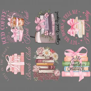 Books Are My Therapy - 30x24 - PREMADE GANG SHEET
