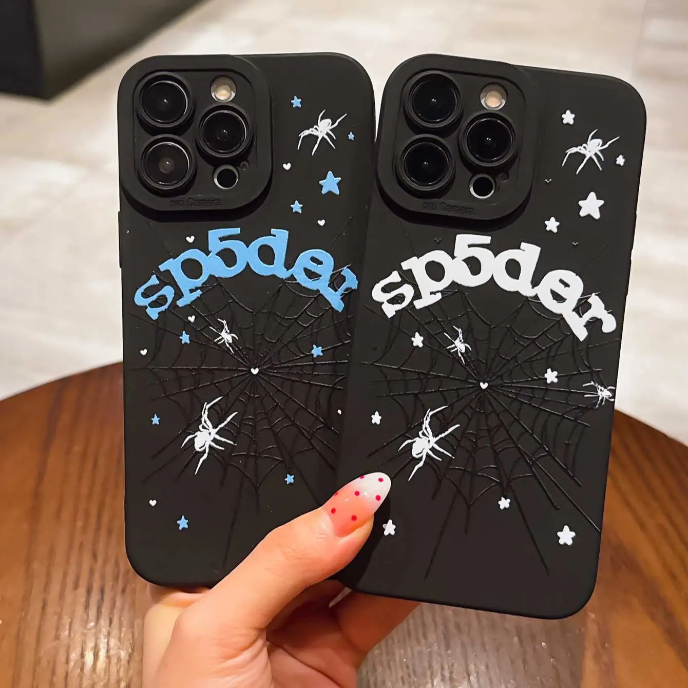 Dark Spider Web Design TPU Anti-Drop Shockproof Protective Phone Case Casing Set, Soft Full Coverage Case for Samsung Galaxy S26 S25 S24 S23 S22 Ultra iPhone 11/12/13/14/15/16 Pro Max/Plus/X/XS/XR/Mini, Creative Gift for Couples & Friends, Accessories