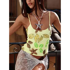 Lunavia Sequin Cami Top Lemon