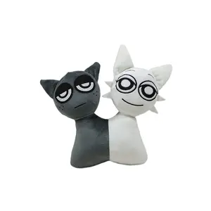 Kawaii Dual‑Head Rhythm Box Plush for Kids, Game Fans & Desk Decor Gifts