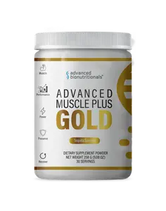Advanced Muscle Plus Gold - Dileucine, HMB & Creatine Muscle Support for Strength & Recovery - 30 Servings