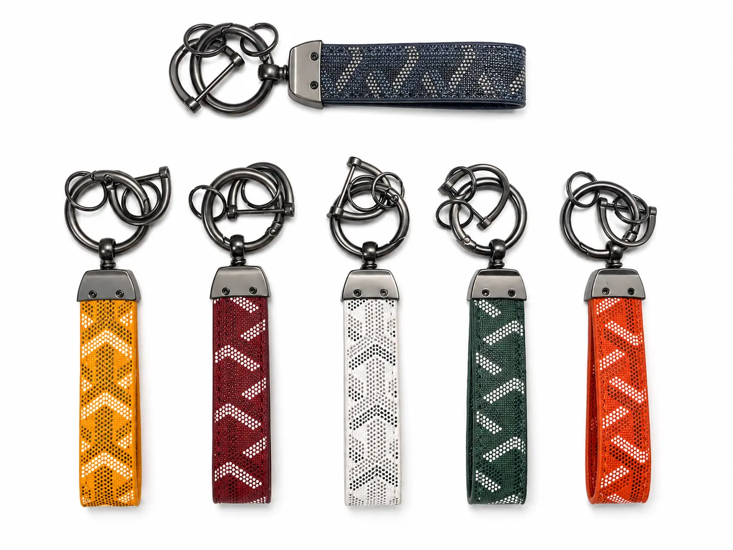 Keychain for Car Keys, Fabric Key Wrist Strap with Metal Clip, Bag Charm for Backpacks, Purses & Everyday Use