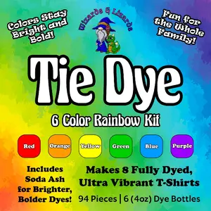 Tie Dye Kit - Professional Grade Dyes and Materials - Bold, bright, vibrant dyes - By dyers for dyers