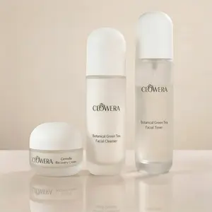 CLOWERA Barrier Balance Ritual Skincare Set – 3 Step Hydration & Skin Barrier Repair with Centella & Green Tea