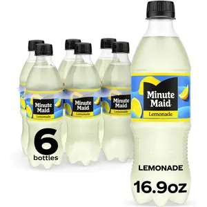 Minute Maid Lemonade, 16.9 fl oz Bottles, Refreshing Citrus Drink, 6 Pack