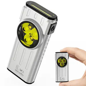 WARSTAR WT3 Mini Magnetic Keychain Flashlight 2-Pack Same Color or 4-Color Set, Compact EDC Light for Camping, Hiking & Repairs