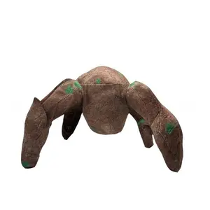 Weird Spooky Roblox Doors Rock Monster Stuffed Plush Toy Brown Mossy Boulder Creature Doll Horror Game Merch Collectible Gift for Game Fans Children