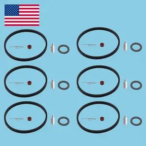 6 Carburetor Carb Needle Seat bowl gasket Repair Kit fit Tecumseh 631021B