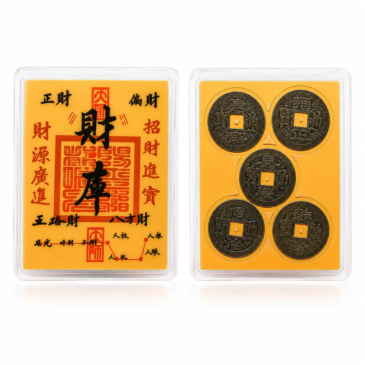 Fengshui Money God Prosperity Charm Ornament - Lucky Energy Money Protection Home Decor, Indoor Home Supply for Attracting Wealth, Enhancing Income, Business Use