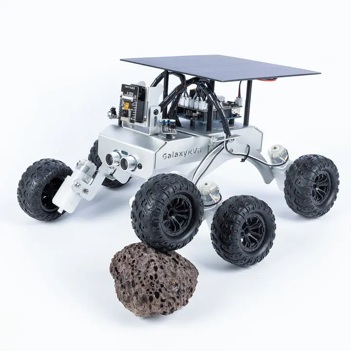 SunFounder GalaxyRVR Mars Rover STEM Learning Kit for Arduino, Compatible with Uno R3, Rocker-Bogie Suspension, Scratch, C, FPV Camera, for Students, Educators