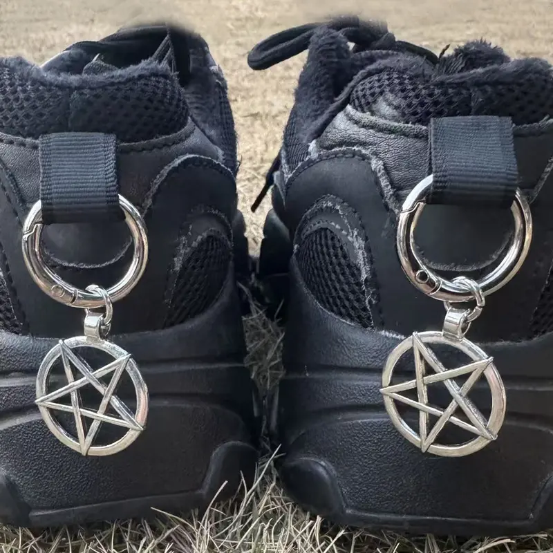 2 Piece Pentagram Pendant Shoe Boot Decorations, Shoe Embellishments, Hanging Decoration Shoe Charms, Shoes DIY Accessories, Bling Shoe Charms, Shoe Charms Set, Shoe Decor Accessory