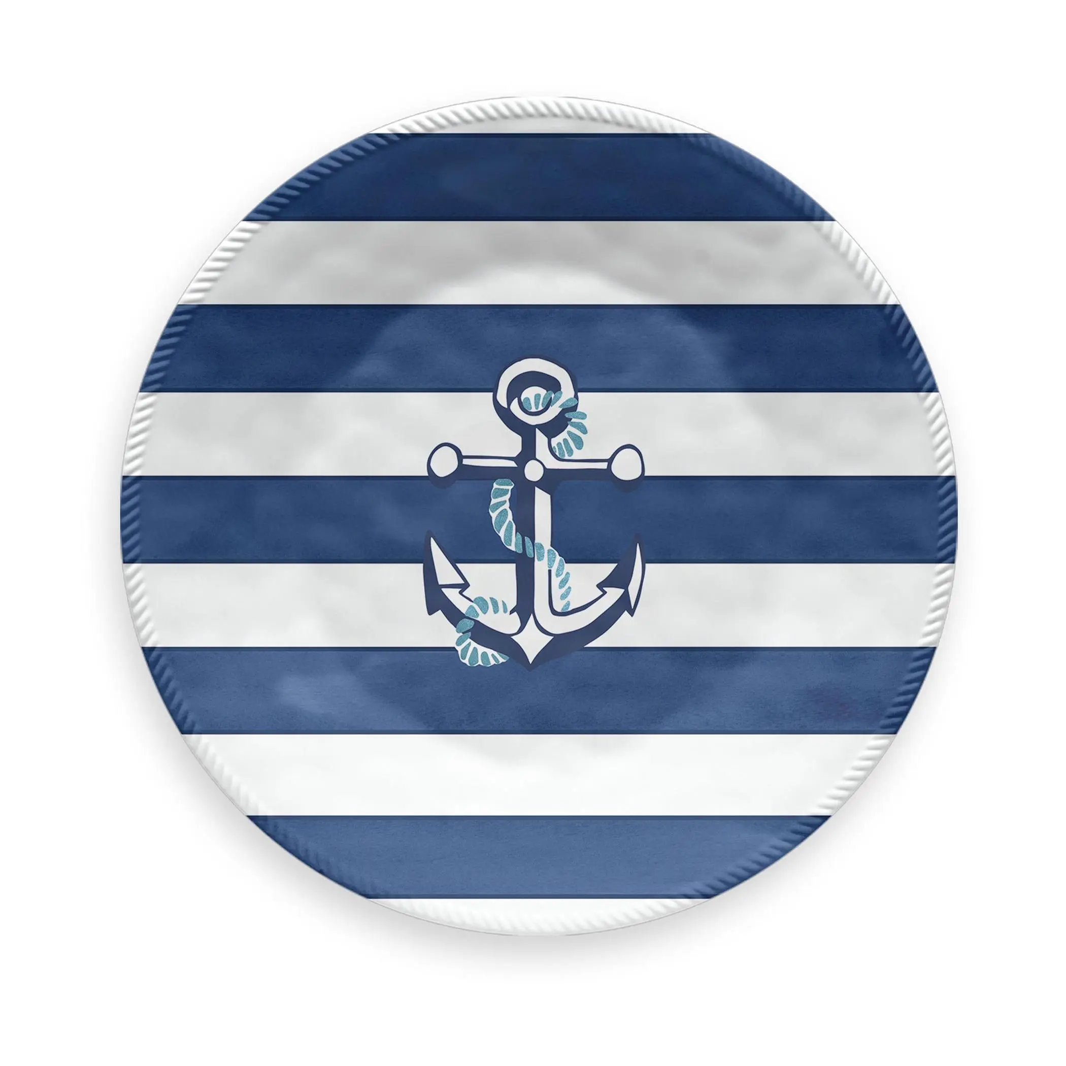 Tarhong Nautical Anchor Set of 6 8.5" Salad Plates