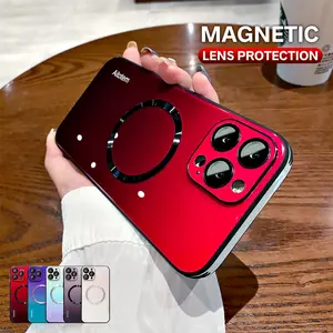 Suitable for iPhone17promax lens film gradient magnetic glass mobile phone case Apple 16 colorful protective cover 15