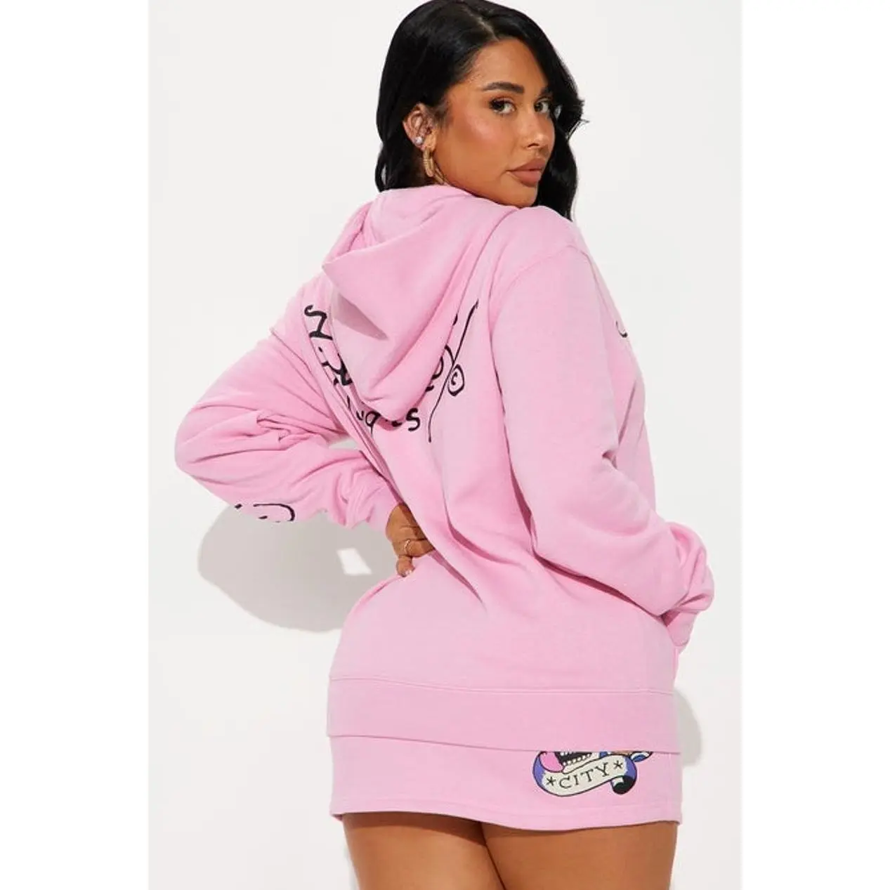 Ed Hardy NYC Skirt Set - Pink 6 - TikTok Shop