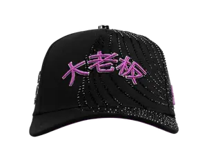 BIGG BOSS MENS TAKASHI PURPLE SNAPBACK BLACK PURPLE HAT BBJAPON BLKPURPLE