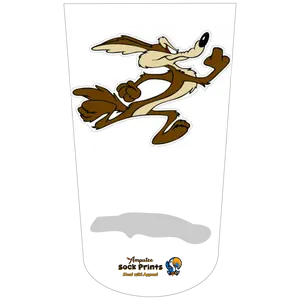Amputee Sock "Wile E Coyote V1"
