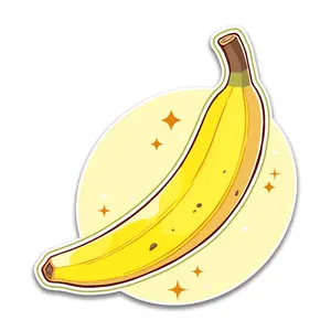 Yellow Banana Sticker