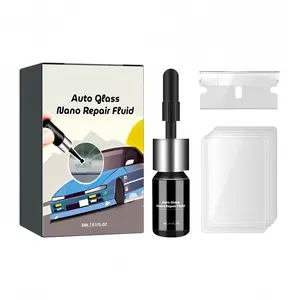 Automotive Glass Nano Repair Liquid Windshield Crack Repair Solution Clear View Glass Sealer for Car Window Chip and Scratch Fix