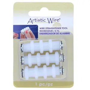 Artistic Wire Tool for Jewelry Making - Nylon Wire Straightener with 3 Rollers for Kink Removal & Wire Wrapping Prep