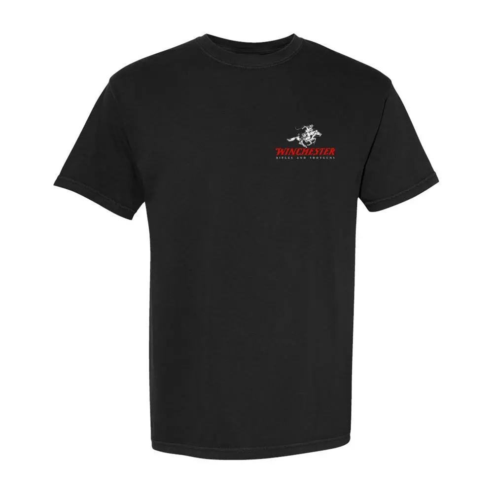 Winchester Men's T-Shirt, American Legend, 1866 AmmoBox Graphic, Lever Action Rifle Print, Vintage HuntingApparel, Gun Enthusiast Gift, Cotton Short Sleeve, CowboyWestern Style tees quarter zip men lemon demon clothes gorlock destroyer tshirt